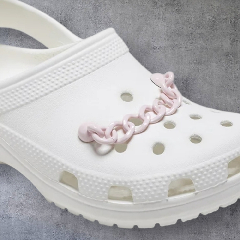 CROCS jibitz Pink Chain Accent